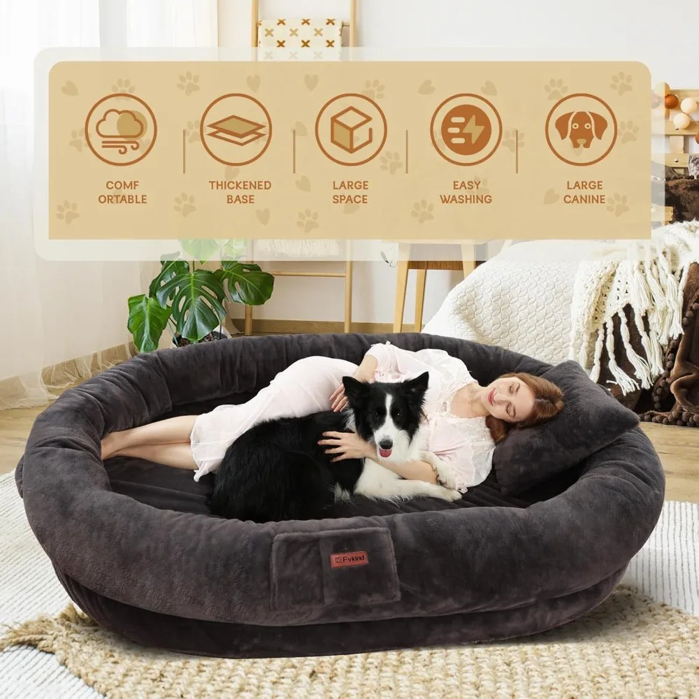 Human Dog Bed for Adult, 73