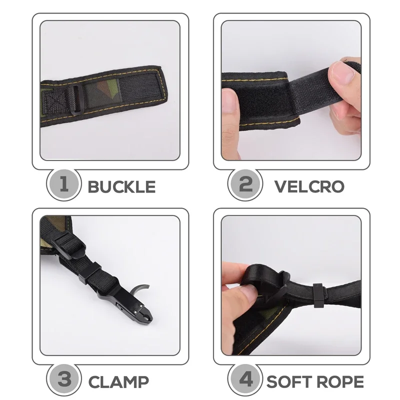 

Триггер для лука (1 шт.), камуфляжный, с ремешком на запястье, для стрельбы из лука, охоты, аксессуары для стрельбы