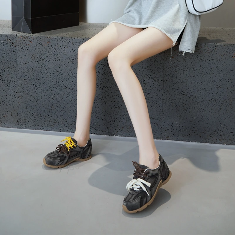 AIYUQI Damen-Sneaker 2026 – Neue rutschfeste deutsche Trainingsschuhe für Damen, flache, große Größen, aus echtem Leder, Laufschuhe für Frauen – Detail 28