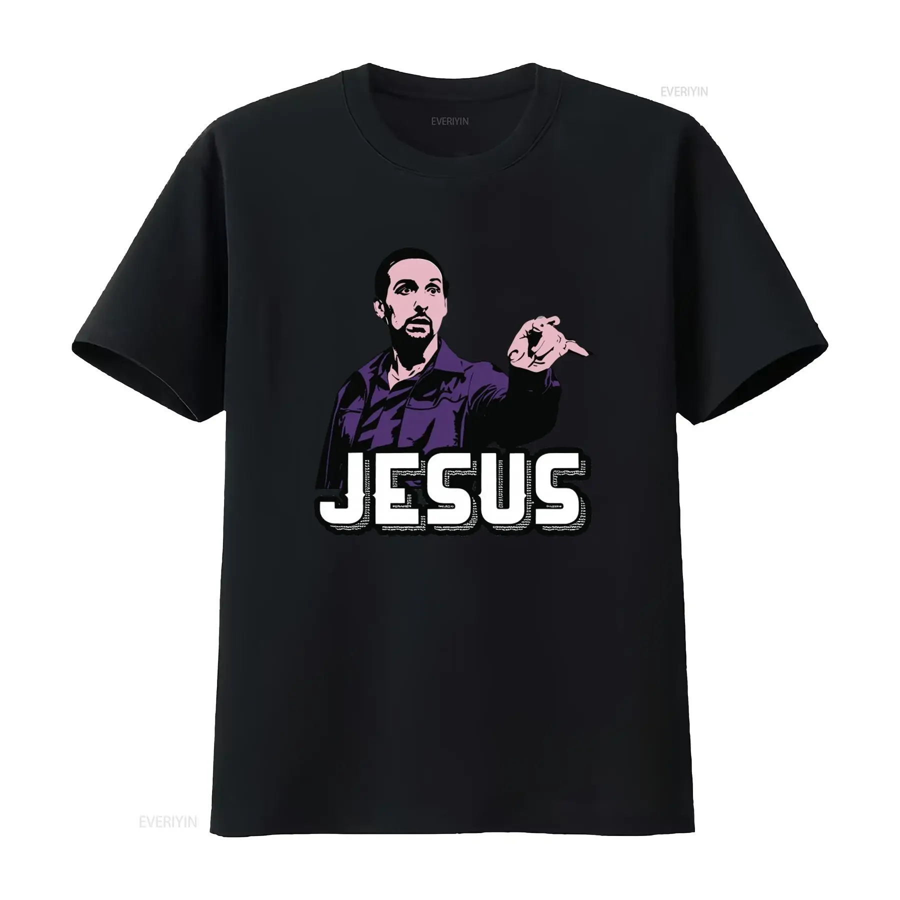 Camiseta divertida de la película culto de los años 90 The Big Lebowski Jesus Quintana, estilo vintage, lavada, elástica, informal, unisex, cómoda, 1389