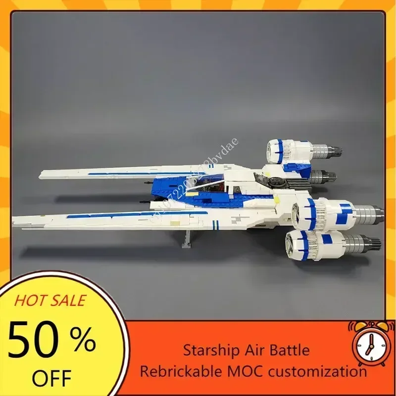 U-Wing Starfighter Space War Military MOC Custom Model Kit - Educational Architecture Assembly Toy for Adults