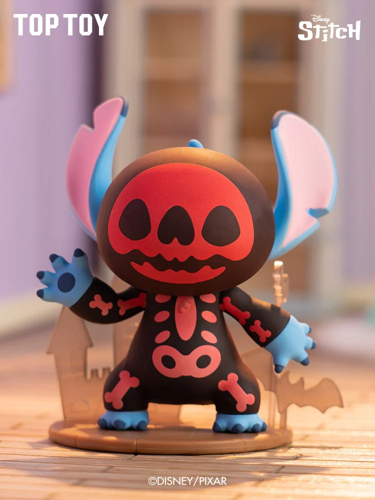 Toptoy New Disney Stitch Figure Toys Disney Stitch Funny Diary Series Anime Figures Desktop Ornament Suprised Box Gifts For Kids