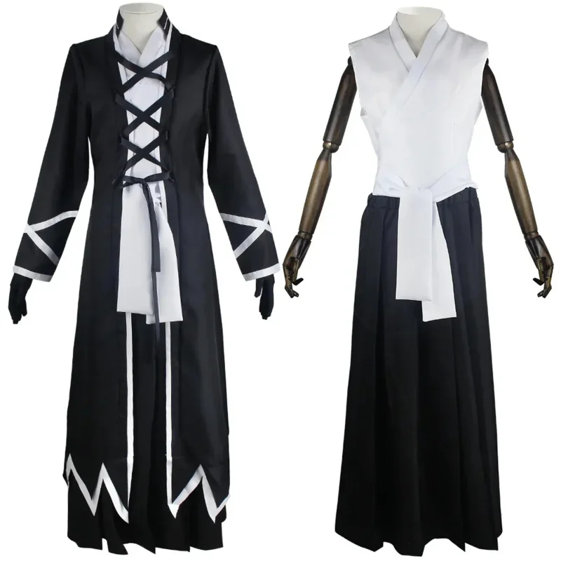 Anime BLEACH Kurosaki Ichigo Shinigami Cosplay Kostium Peruka Buty Zestaw Halloween Dla Kobiet Mężczyzn Ubrania