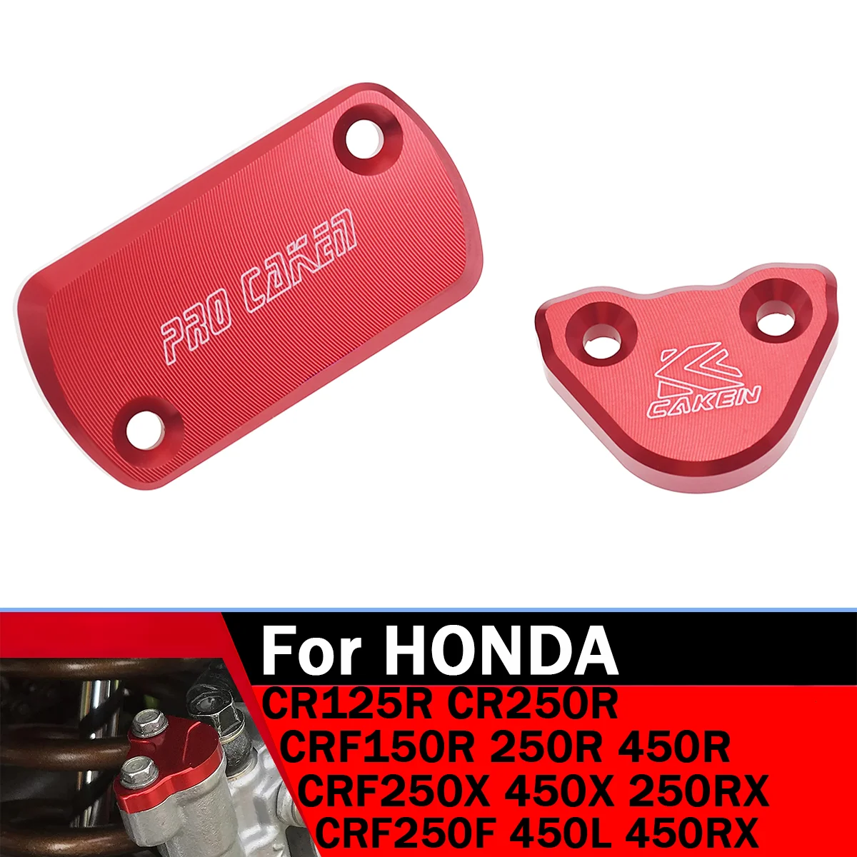 

For HONDA CRF450R CRF250R CRF150R CRF250X CRF450X CRF 450 RX 450L Motorcycle Front Brake Reservoir Pump Cover Rear Oil Fluid Cap