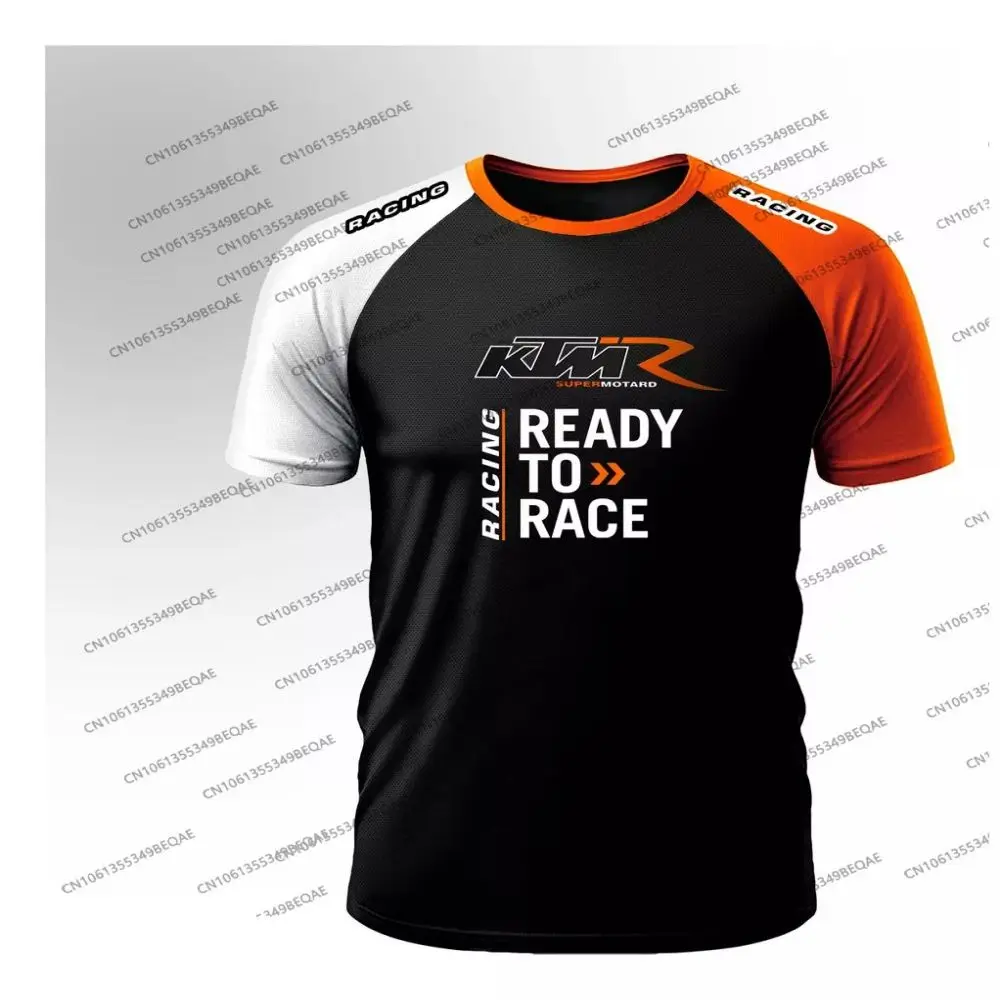 

KTM Men's and Women's Short Sleeve Casual T-Shirt 2025 Summer Sportswear Breathable Motorcycle Racing Tops Children's Short