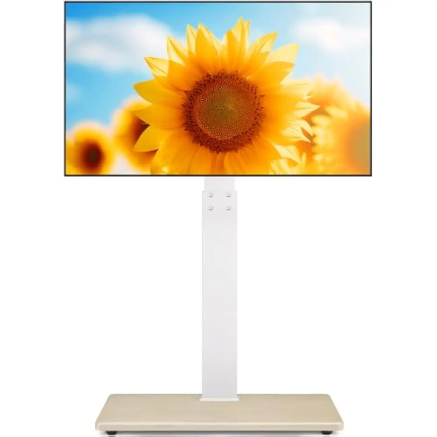 

TV Floor Stand for 32-75 Inch Plasma LCD LED OLED Flat Panel or Curved Screen TVs, Swivel TV Stand Mount with Height Adjustment