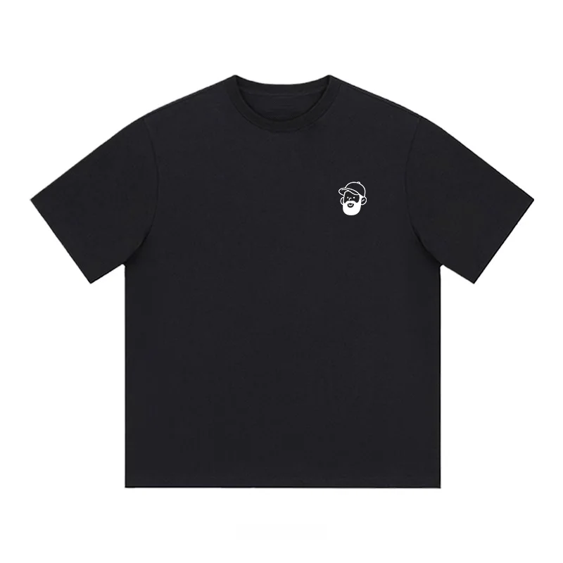 

Summer new simple beard cotton short-sleeved T-shirt men and women with the same versatile T-shirt
