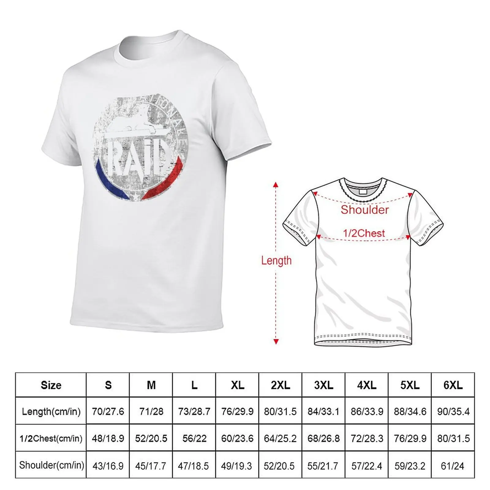 French Police RAID #3031 T-Shirt anime tshirt man t shirts high quality luxury brand T-Shirt