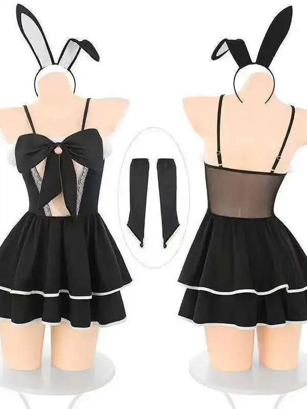 Sexy Grote Strik Kant Mesh Pure Desire Casual Stijl Jurk Ruglooze Diepe V Bretels Heuprevealing Jurk Elegant Charmant Zoet C74F