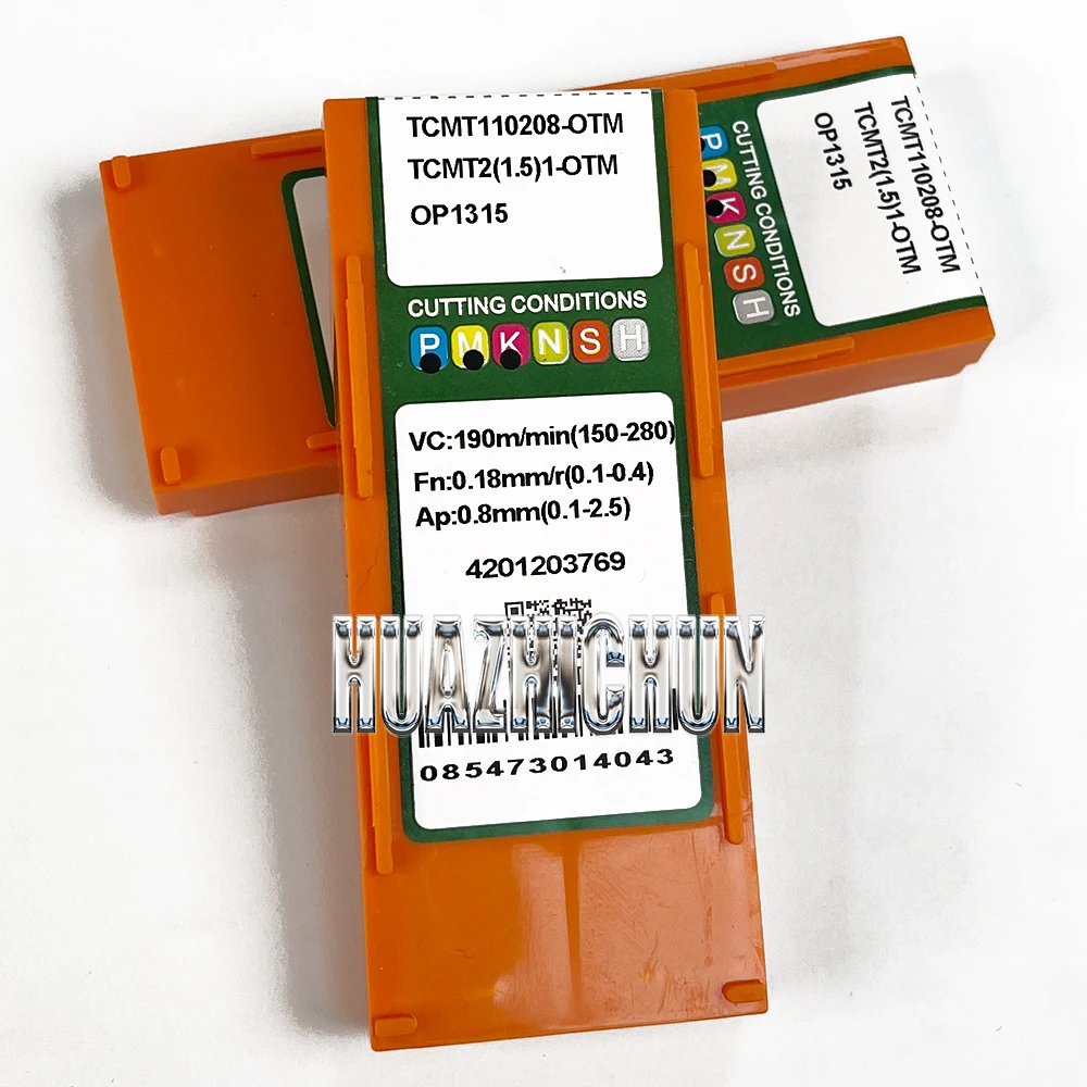 

HUAZHICHUN TCMT110208-OTM OP1315 Milling Cutter CNC Insert Lathe Cutting Tool