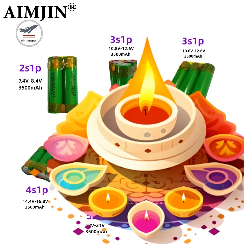 

7.4 V-24V 3500mAh 18650 MJ1 Li-Ion battery pack , welding battery 2S1P 3S1P 4S1P 5S1P 6S1P