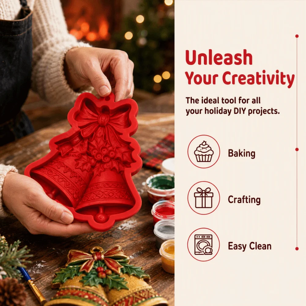 Gypsum Casting Christmas Mold Coloring Craft Set Christmas Craft Kit Plaster Casting Mold Painting Activity for Pigment Set