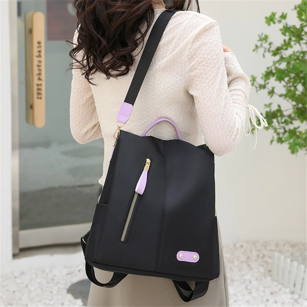 Anti Theft Backpack Casual Large Capacity Women Shoulder Bag Fashion Multifunctional Travel Backbag Waterproof  Women School Bag