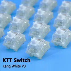 Wholesales KTT Kang White V3 Switches Mechanical Keyboard Switch 3Pin Custom Cherry RGB SMD Gaming Compatible With MX Switch