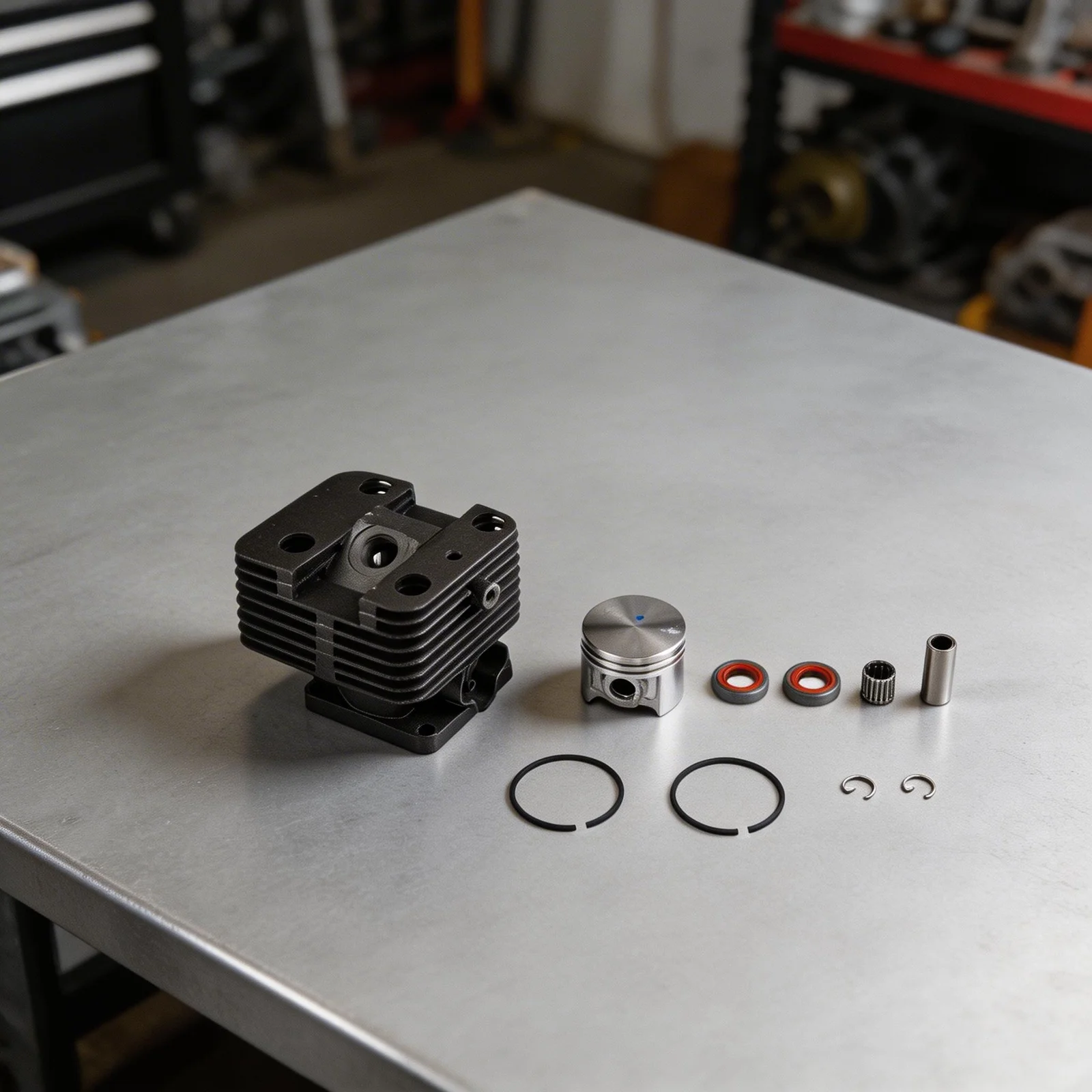 Replacement Cylinder for Piston Kit Designed for FS120 FS200 FT250 HT250 FS250 FS250R FS202 Brushcutter Trimmer Models