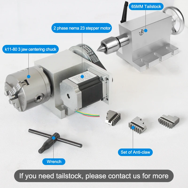 Numerical control router machine tool gearbox motor core component 4 axis indexing head
