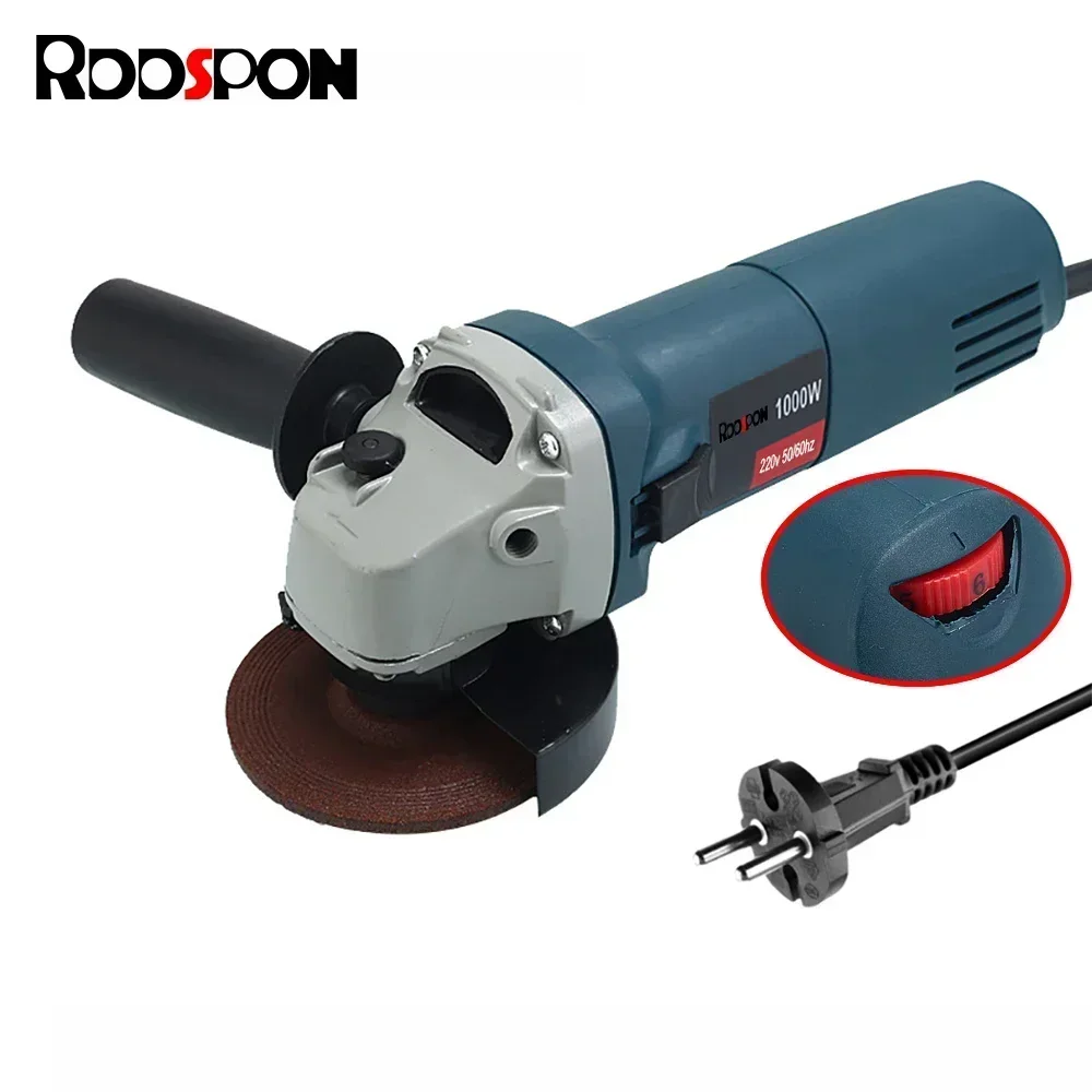 

Brushless Electric Angle Grinder Machine 100/125mm Corded Electric Machine 6 Speeds Grinding Cutting Polishing Power Tool