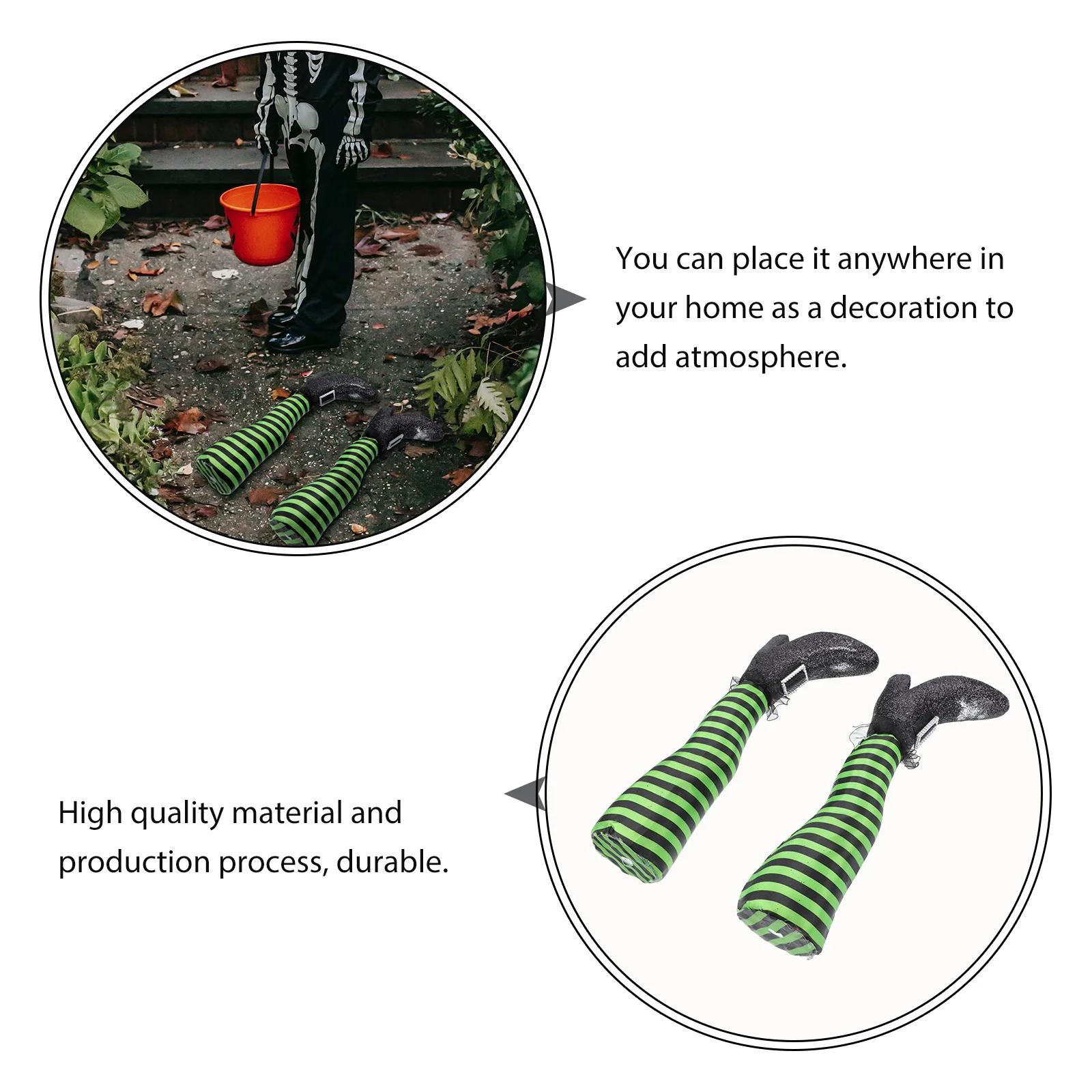 

Halloween Witch Leg Decorations Plastic Cloth Garden Statue Yard nament Lawn Decoration Body PartHaunted House Decor Halloween