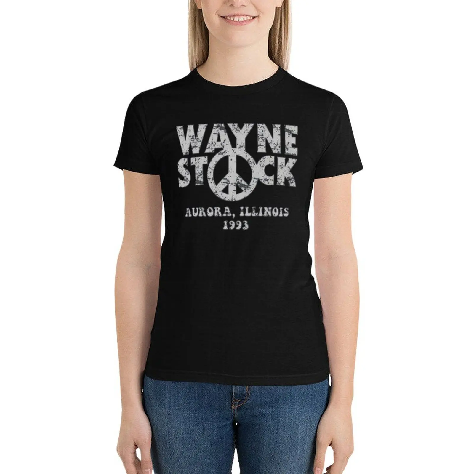 Loves Movie And Retro Waynes World Funny Movie Waynestock Festival 1993 T-Shirt customs tees tshirts woman