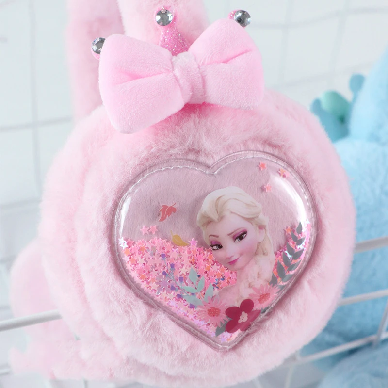 Miniso Disney Frozen Elsa Dziecięce nauszniki Ciepłe pluszowe uszy Ochrona uszu i szyi dla dziewczynek na jesień i zimę