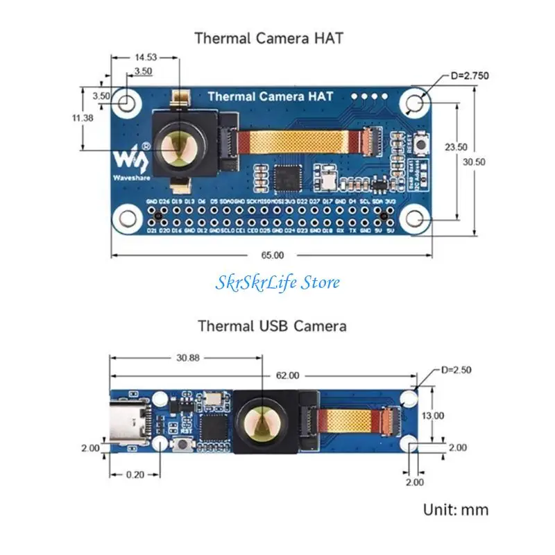 E65E Chính xác 80 × 62pixel Mô -đun hình ảnh nhiệt thông tin cho văn phòng tại nhà