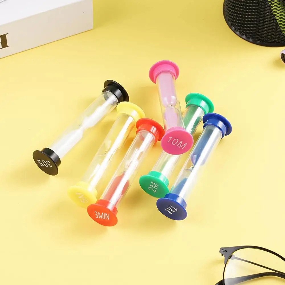 Plastic Sand Timer Small Clock Hourglass Clocks30 Seconds/1 Minute/2 Minutes Sand Meter Anti Drop Small Sandglass Student Gift