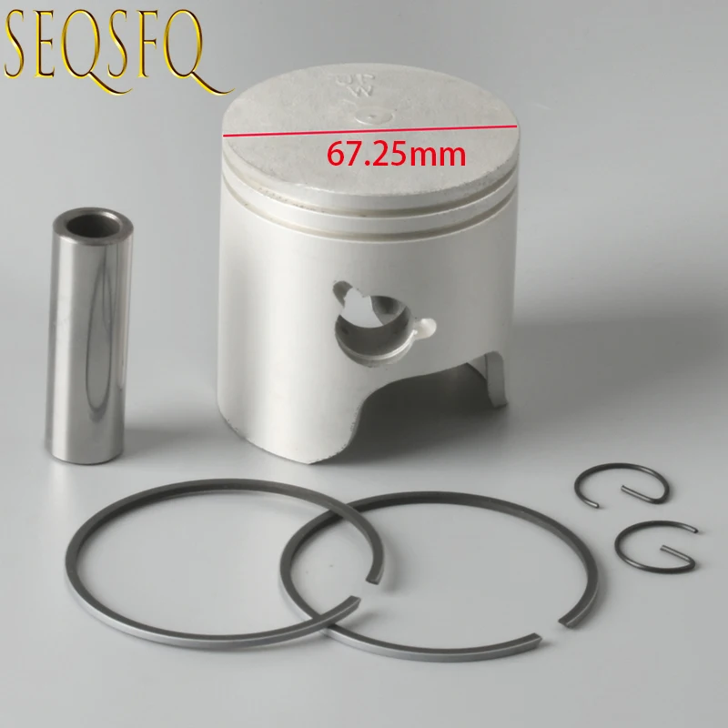 6H4-11635-01-00 Piston set (0.25Mm O/s) for Yamaha outboard 2 stroke 25HP 40HP 50HP 6H4-11635 6H4-11635-01 Boat Engine