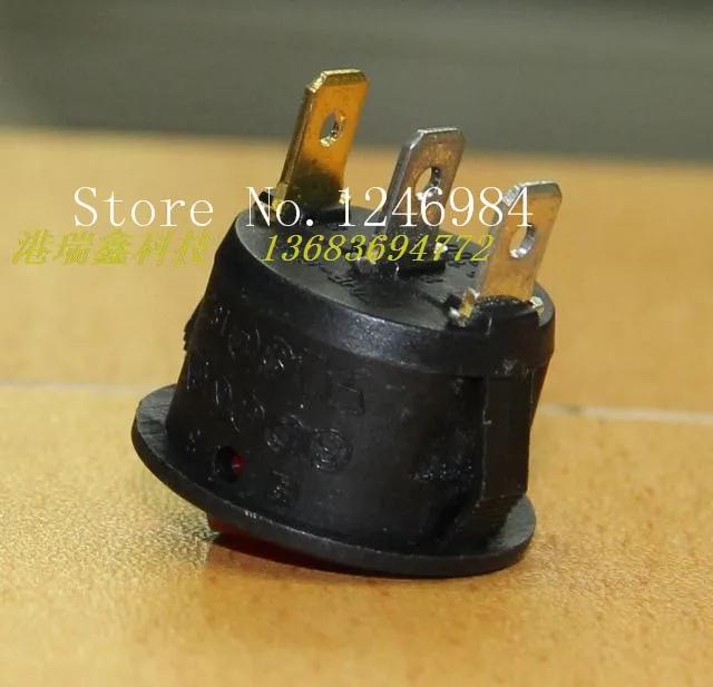 [SA]M20.5 Power Switch Round Rocker Switch AC 220V red illuminated rocker switch single HF-606--100PCS/LOT