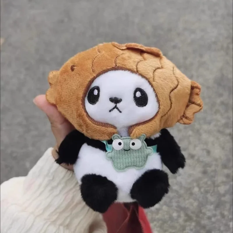 Simpatico cappello da orata di mare Copritesta di panda Portachiavi in peluche Albero di Natale Peluche Zaino Ciondolo in peluche Simpatico regalo di Natale