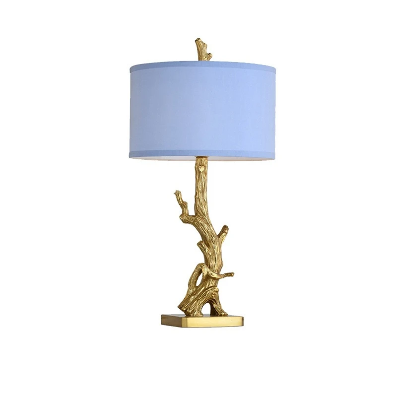 French all-copper desk lamp, creative desk lamp in bedroom bedside study