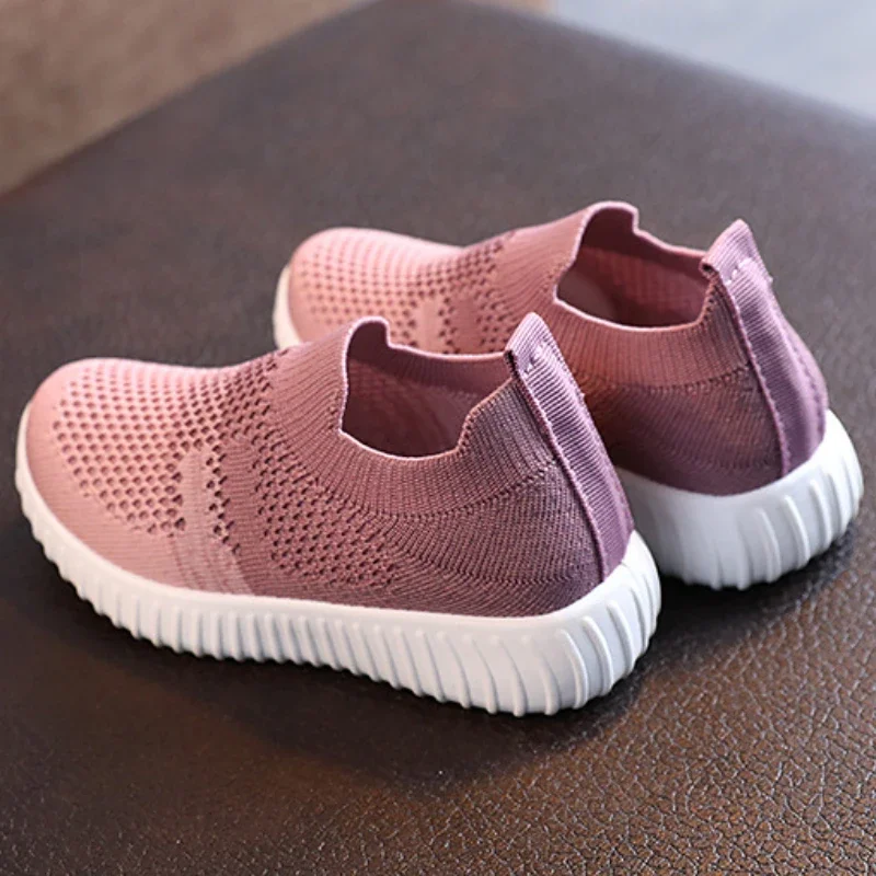 Children Casual Shoes Mesh Breathable Kids Sneakers Boys Fashion Color Matching Tennis Shoes Anti Slip Soft Bottom Girls Shoes