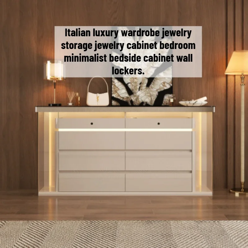 Italian Lights Cabinets Luxury Living Room Bedroom Storage Cabinets Dresser Display Muebles Almacenamiento Funky Furniture