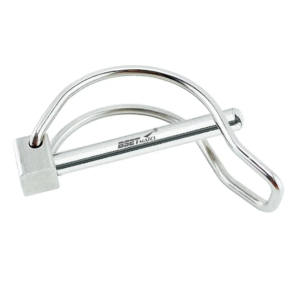 

Safety Coupler Pin 5mm Stainless Steel Quick Release Locking Pin for Trailer Hitch and Farming