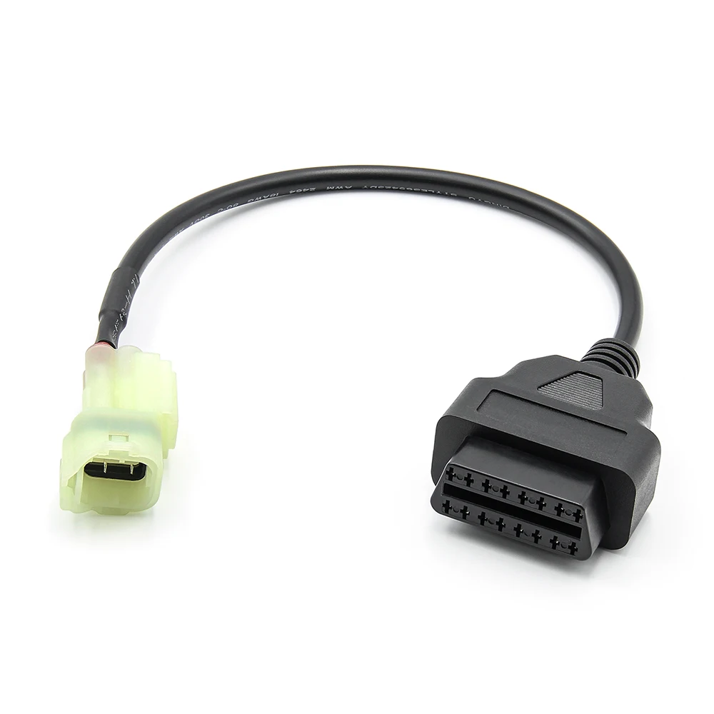 OBD2 Cable For Honda 4Pin 6Pin Motorcycle to OBDII 16 Pin Cable 4 Pin/6 Pin Plug Cable Motorbike Diagnostic Extension Cable
