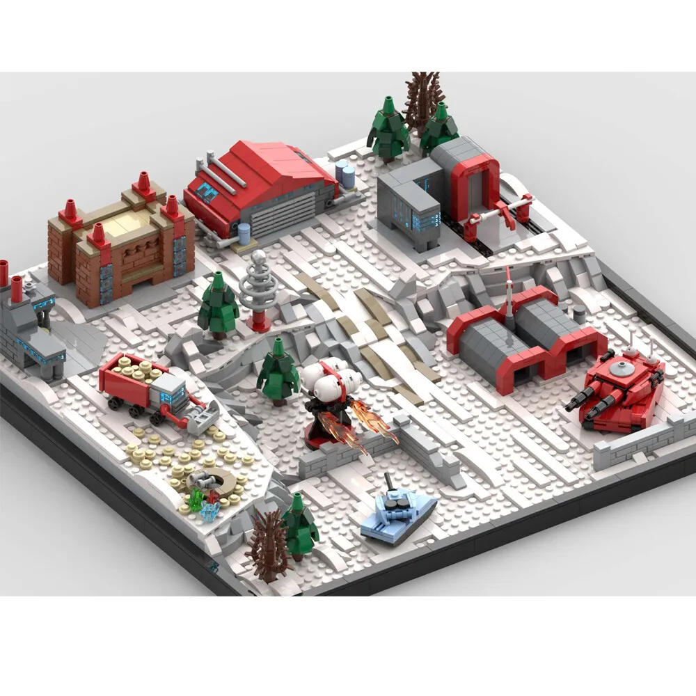 

MOC-142272 Soviet Base Diorama Building Toys Set from Video Game 1646 Parts