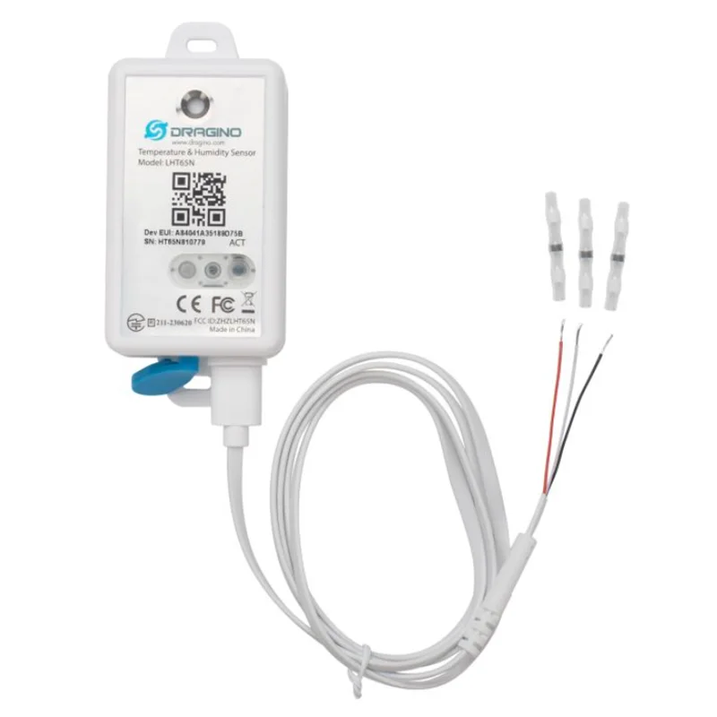 Dragino LHT65N/S-DC - مستشعر الاتصال الجاف LoRaWAN 3 أسلاك: VCC/ GND/ INT