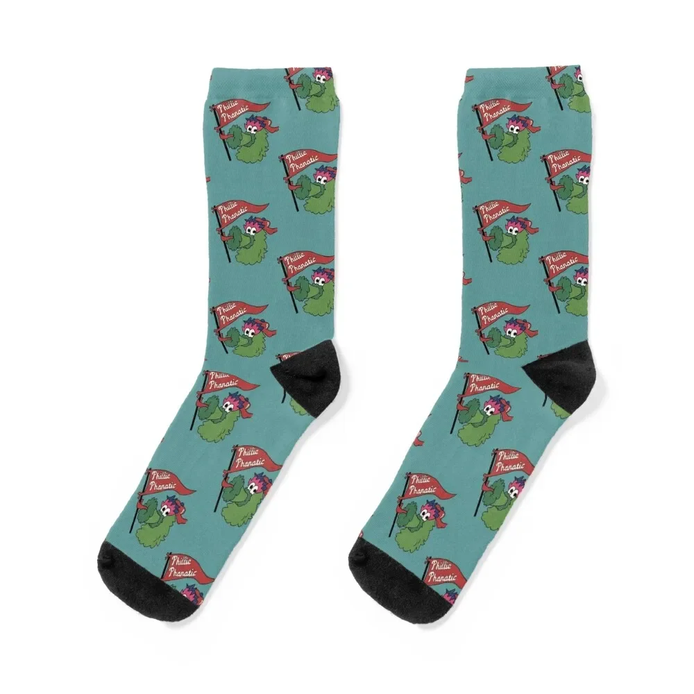 

Phillie Phanatic Socks sports stockings custom men cotton high quality cool Socks For Man Women's