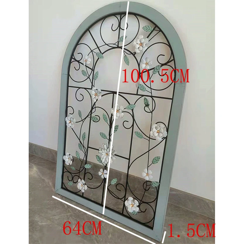 American Country Vintage Old Ironwork False Wall Balcony Window Decoration Garden Groceries