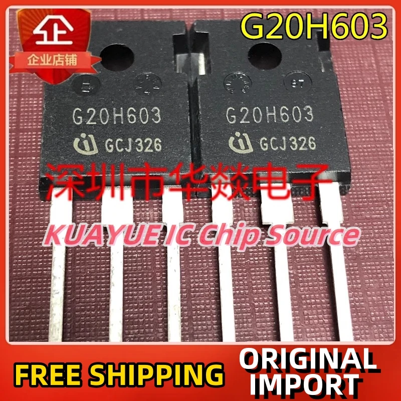 10PCS-30PCS/  G20H603  IGW20N60H3  TO-247  600V  20A   Fast Shipping Quality Guarantee