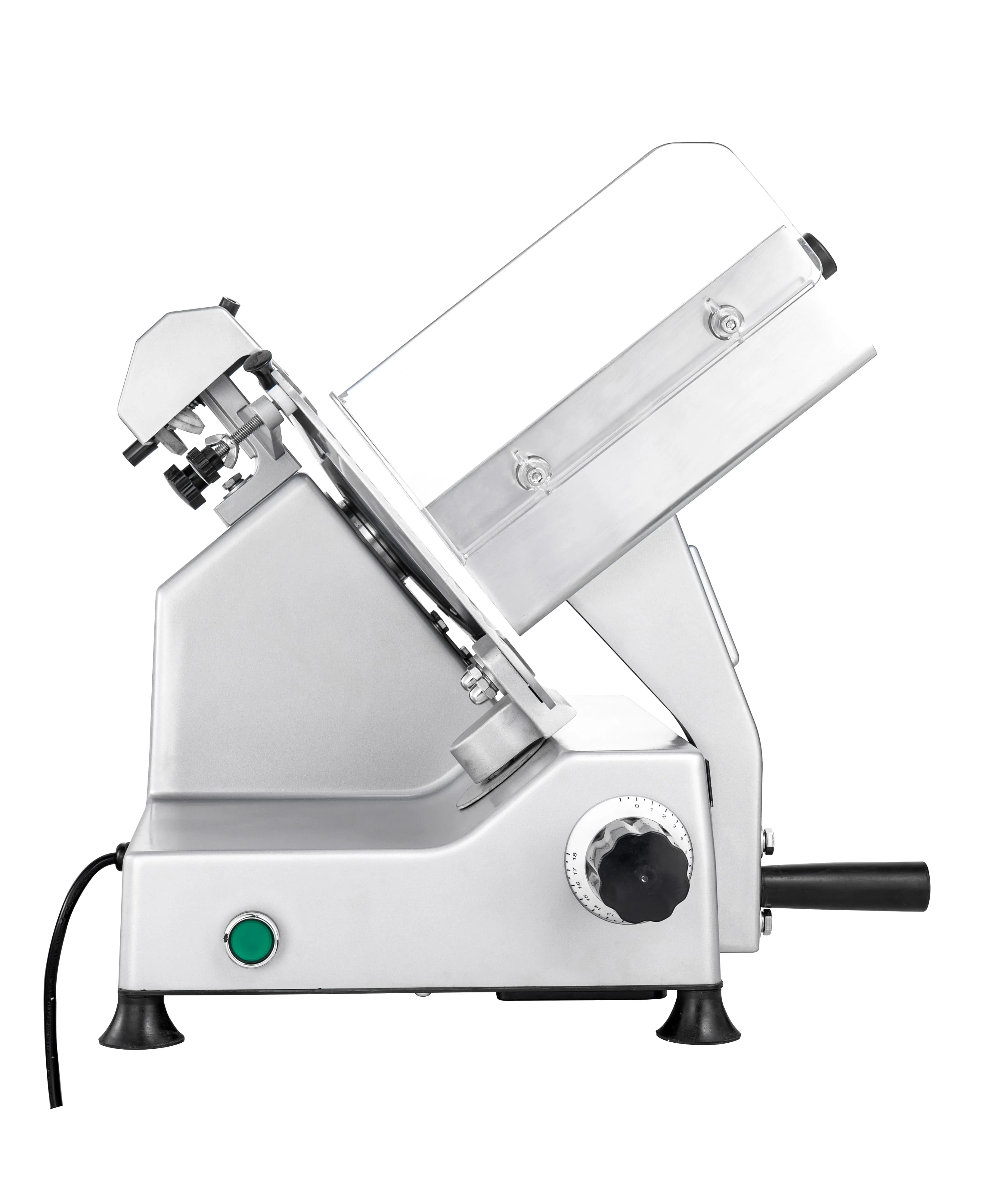 

Новая полуавтоматическая мясорезка из нержавеющей стали для нарезки бекона, колбас, замороженного мяса и говядины