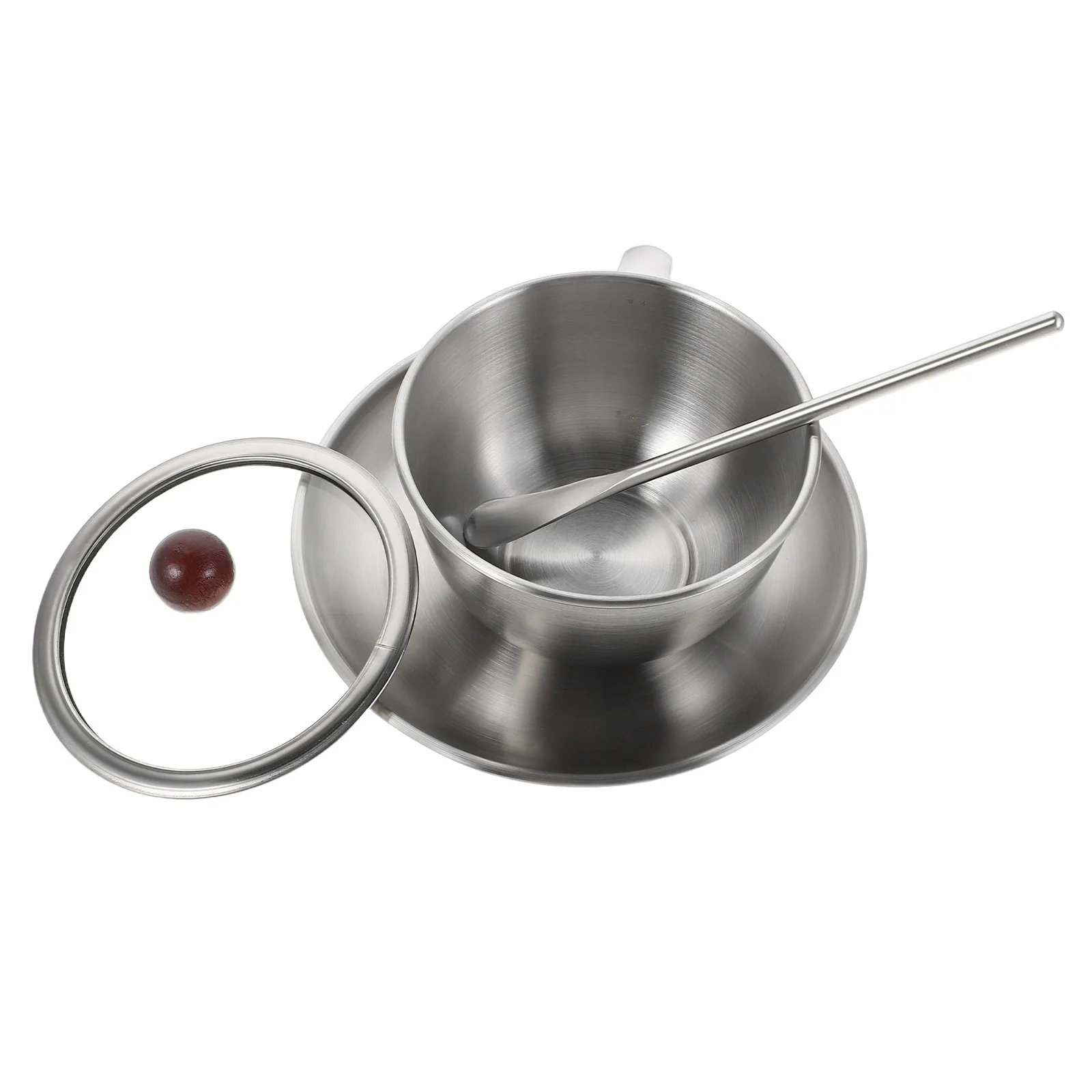 1 conjunto de caneca de café rústica vintage, copo de aço inoxidável, pires, cappuccino, latte, espresso, fermentação fria, canecas vintage