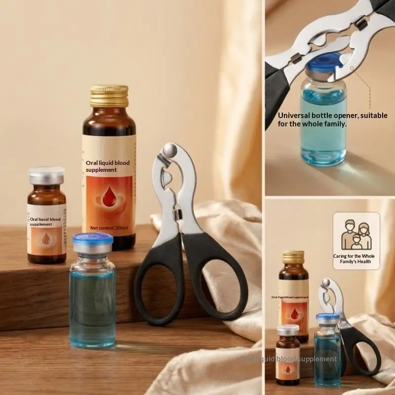 Practical Sturdy Oral Liquid Bottle Opener For 20ml Medicine Bottles Fast Decapper Suitable For Home Nursing Household Use
