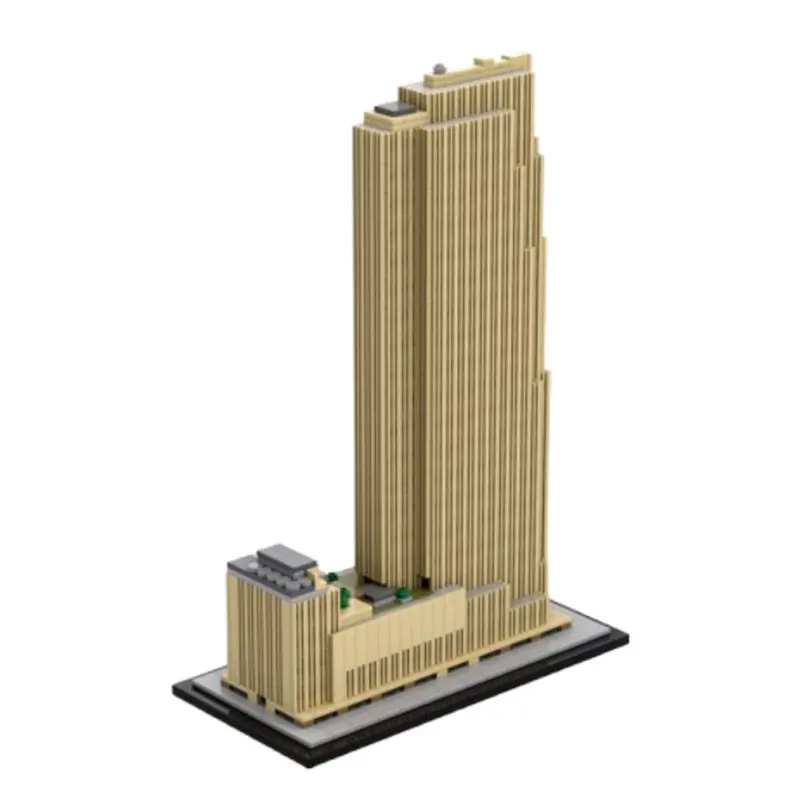 MOC-132936 (1712pcs) - Modern Architecture DIY Small Particle Assembly Building Blocks Educational Toy Model Gift Set/Ornament