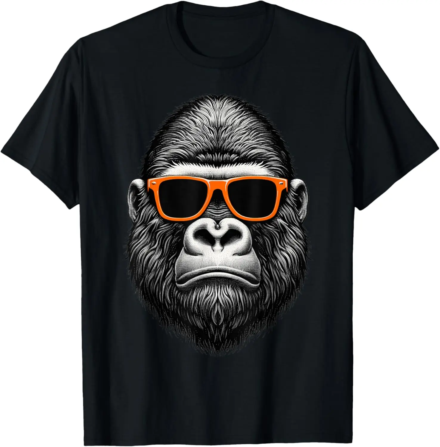 Cool Gorilla Wearing Sunglasses Graphic Art T-Shirt