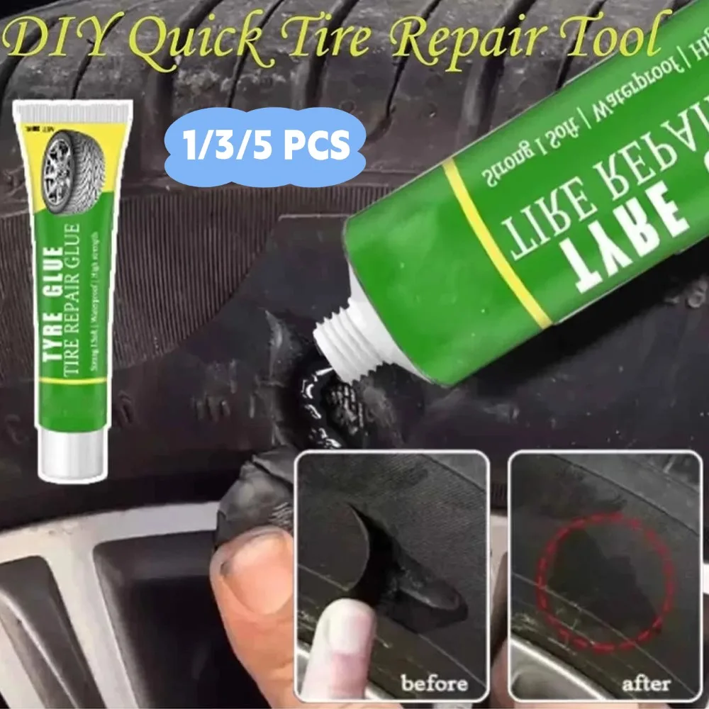 Black Tire Repair Glue Instant Liquid Strong Rubber Glues For Cars/Motorcycles/Bicycles Wear-resistant Rubber Non-corrosive