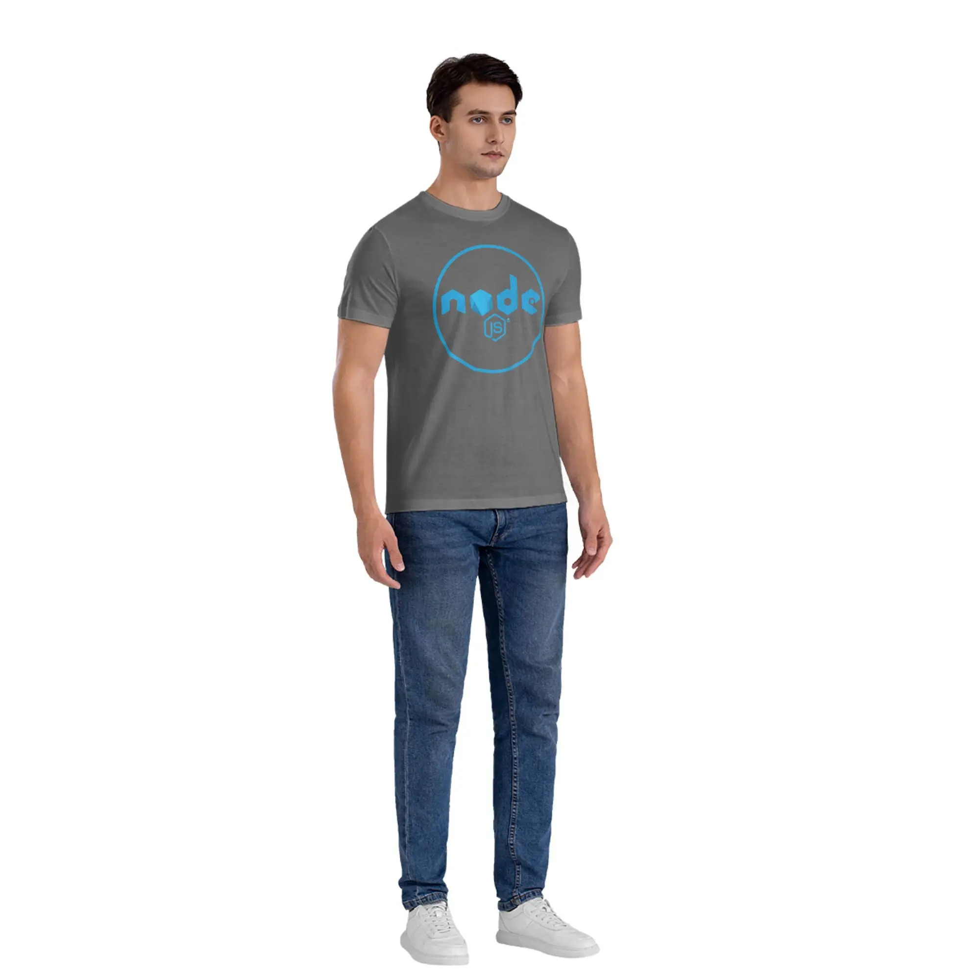 Nodejs Javascript Programmer T-Shirt for Men Cotton T Shirts Men's Short Sleeve Crew Neck Summer Clothes Tops S-6XL