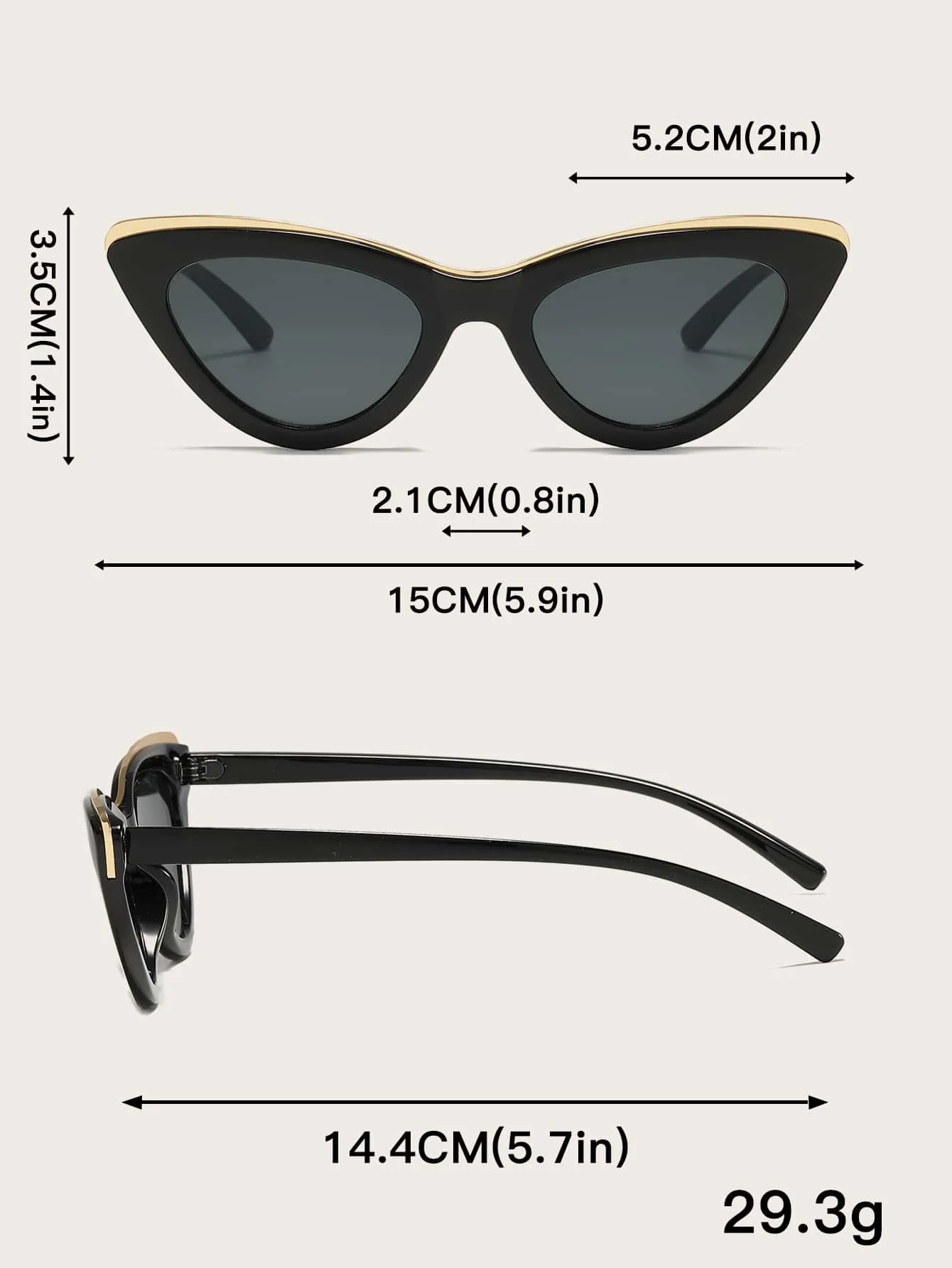 

Cat Eye Fashion Sunglasses For Women Vintage Style Summer Beach Travel Accessories