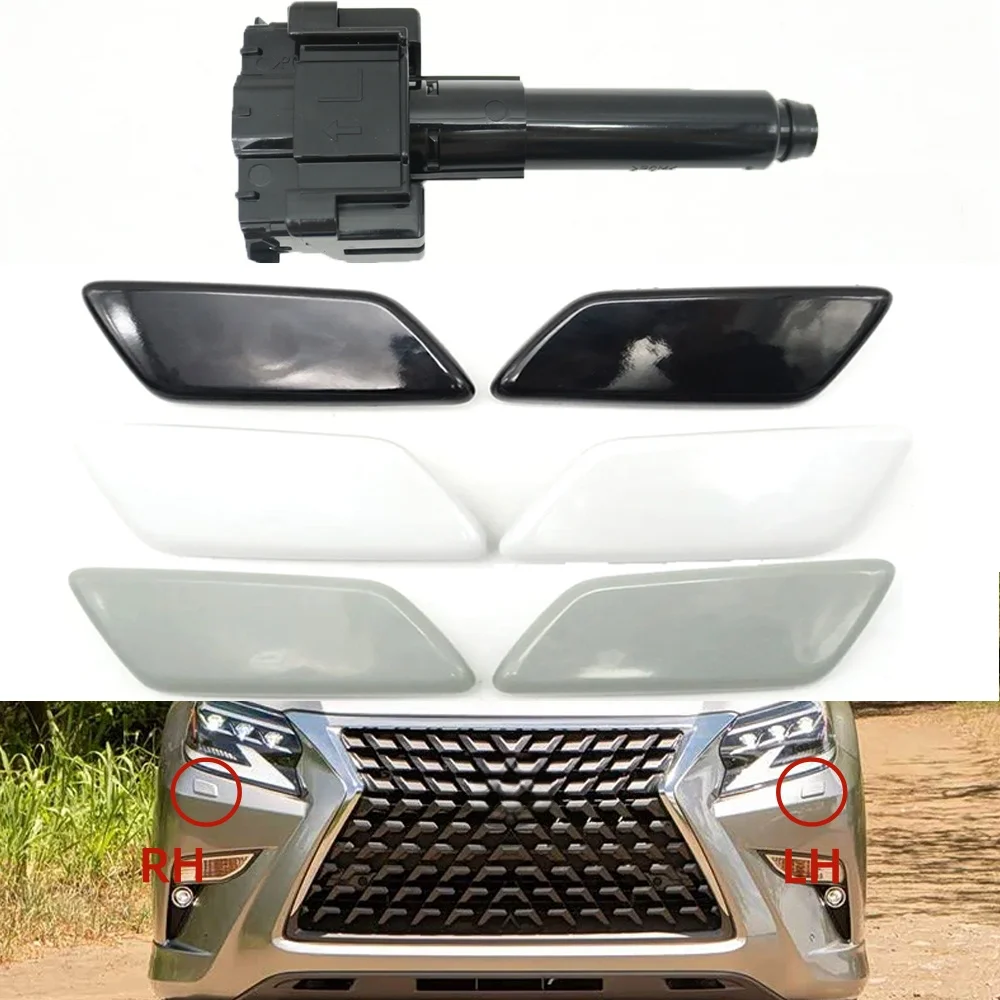 

Front Bumper Headlight Headlamp Washer Fluid Jet Spray Nozzle Cleaning Cover Cap For Lexus GX460 J150 2020-2023