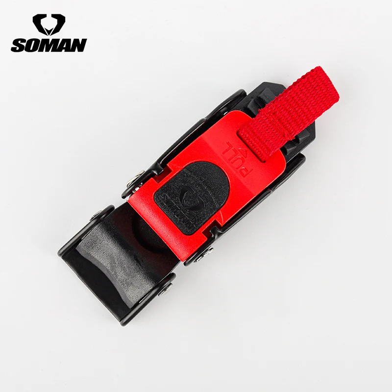 SOMAN Quick Release Pull Buckle Motorcycle Helmet Vintage Buckles Lock Casco Moto Chin Strap Flexible Clip Capacetes Accessories