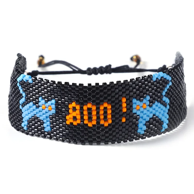 

Rice Ball Bracelet Hand woven animal kitten personality fashion Bohemia Adjustable Unisex Beaded Bracelet